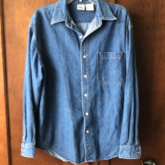 Disney store large denim shirt characters on back Large - Picture 3 of 3